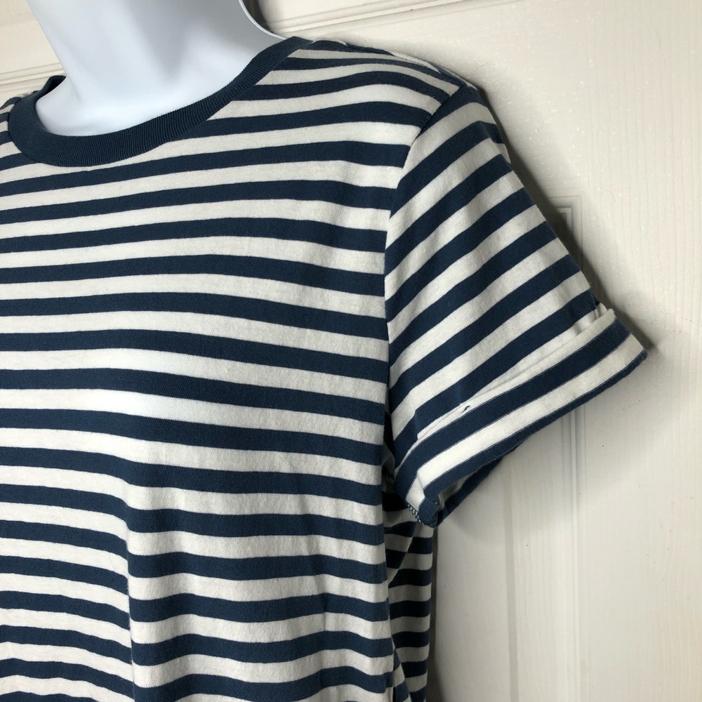 Wild Fable striped tee cuffed short sleeve NWT - Picture 3 of 8